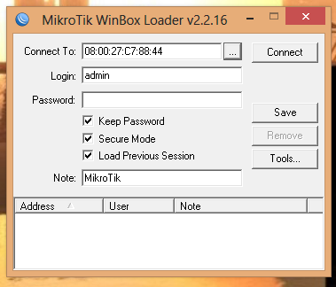 podešavanje mikrotik winbox loader - tutorijal