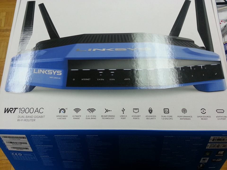 Linksys WRT1900AC kutija